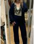 Conjunto azul escuro