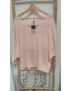 Camisola Malha Fina/ Rosa Claro
