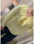 Blusa Folhos/Amarela
