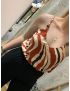 Top acetinado
