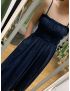 Vestido azul escuro