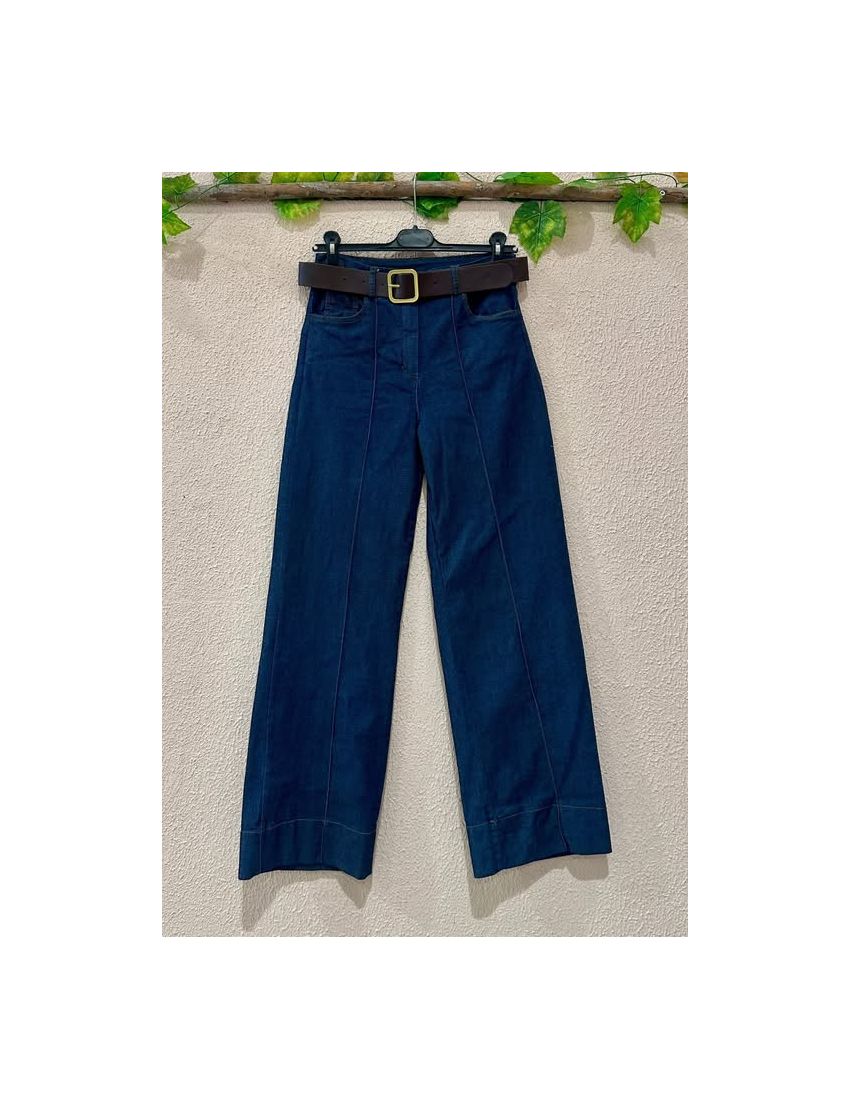 Jeans elásticas de corte direito