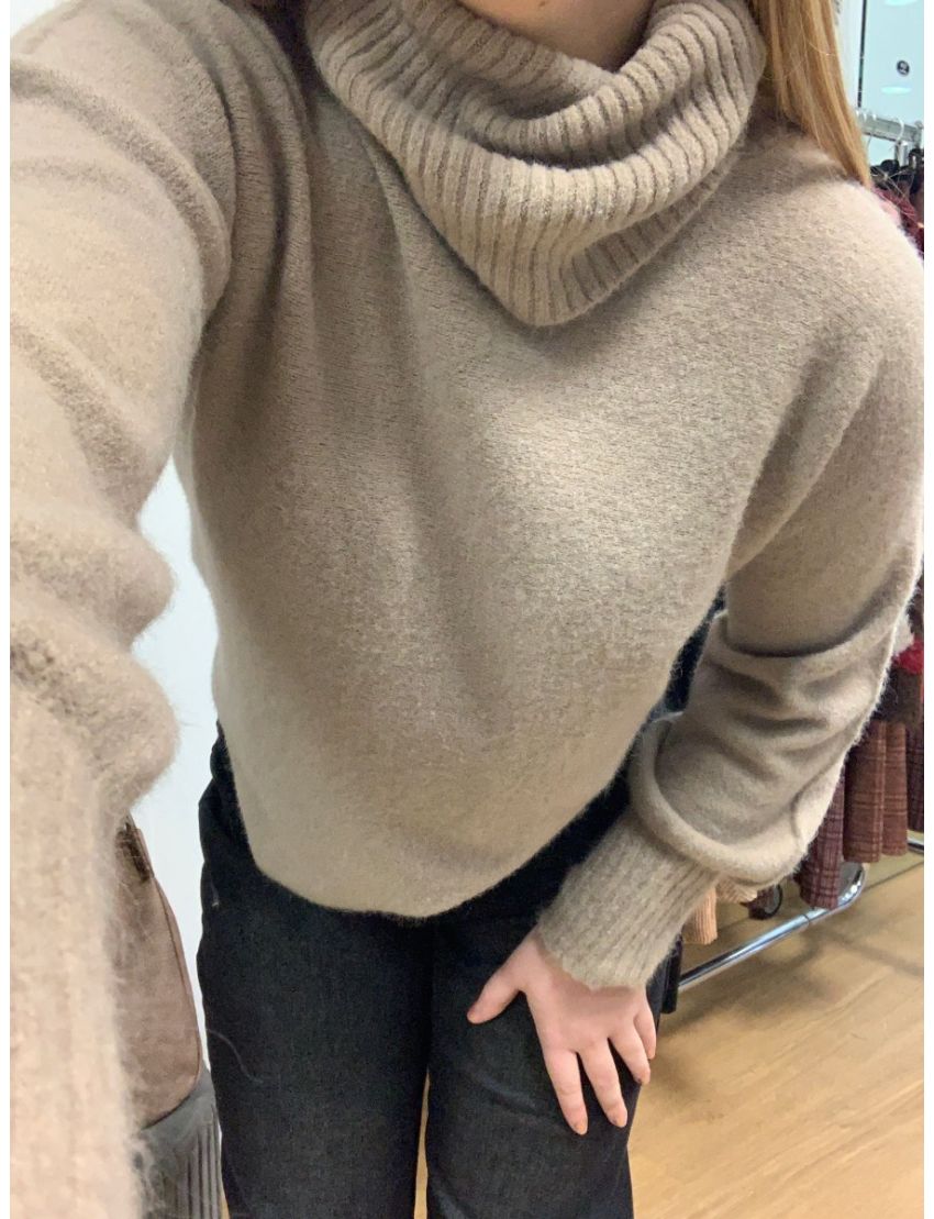 Camisola de gola alta