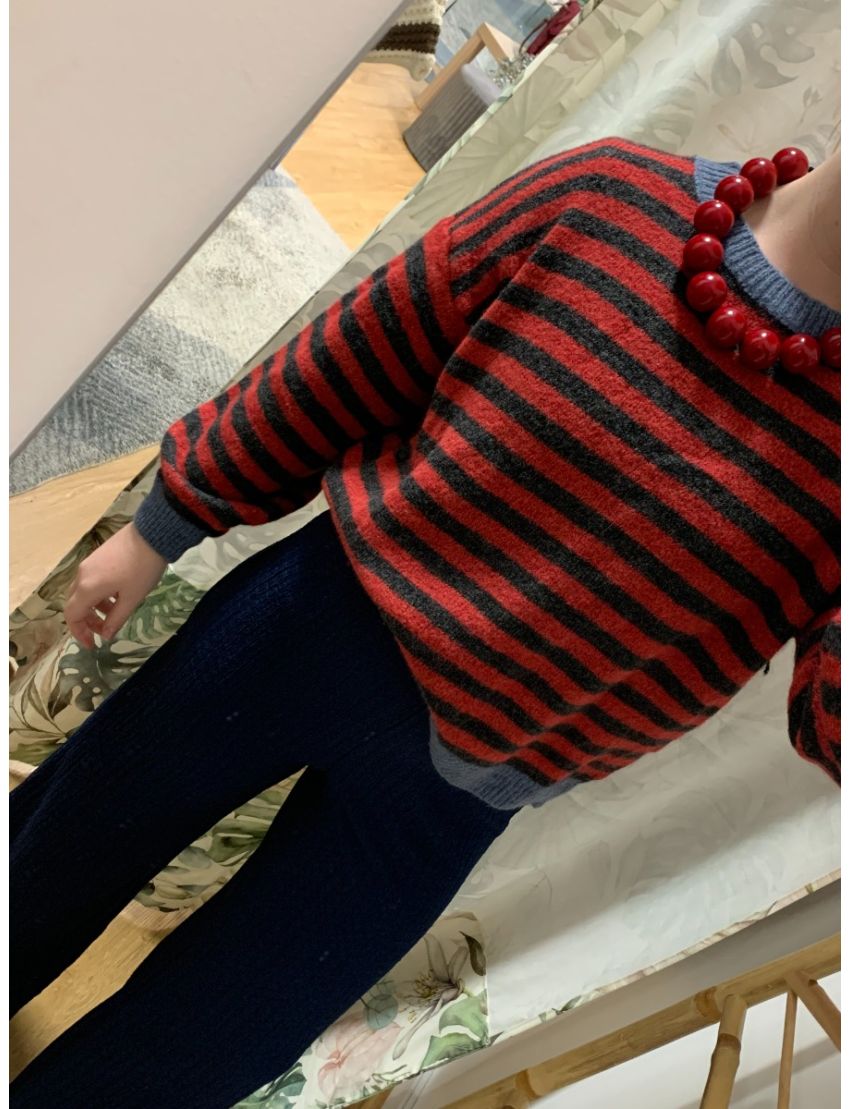 Camisola às riscas