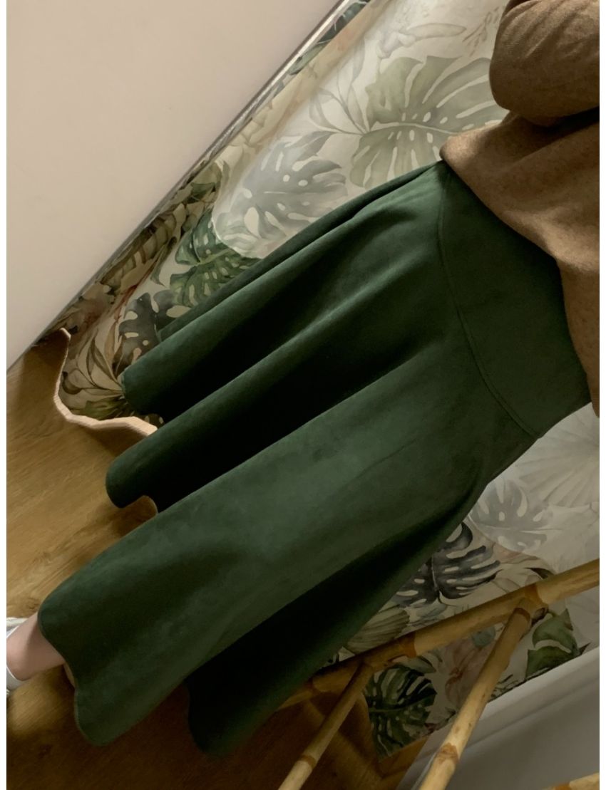 Saia assimétrica verde