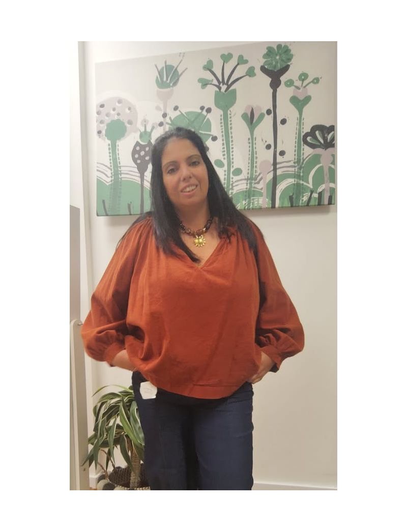 Túnica de bombazina fina