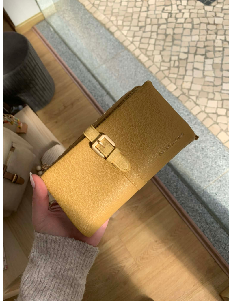 Carteira amarelo torrado